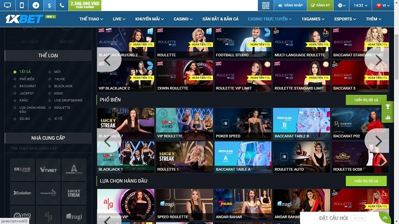 1XBet - Nhà cái cá cược chất lượng hàng đầu châu Á
